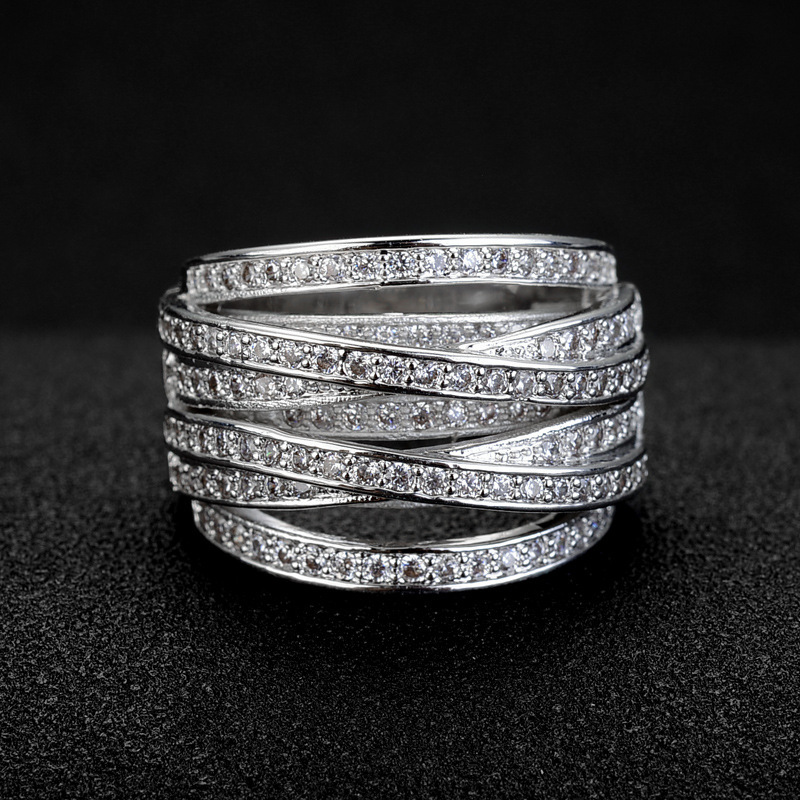 Micro-Set AAA Zircon Multi-Ring Ring 10368002
