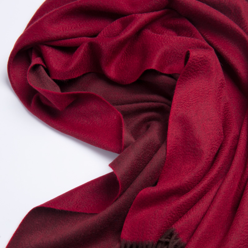 Inner Mongolia water wave women's double-sided pure cashmere shawl autumn and winter cold-proof warm scarf throw blanket