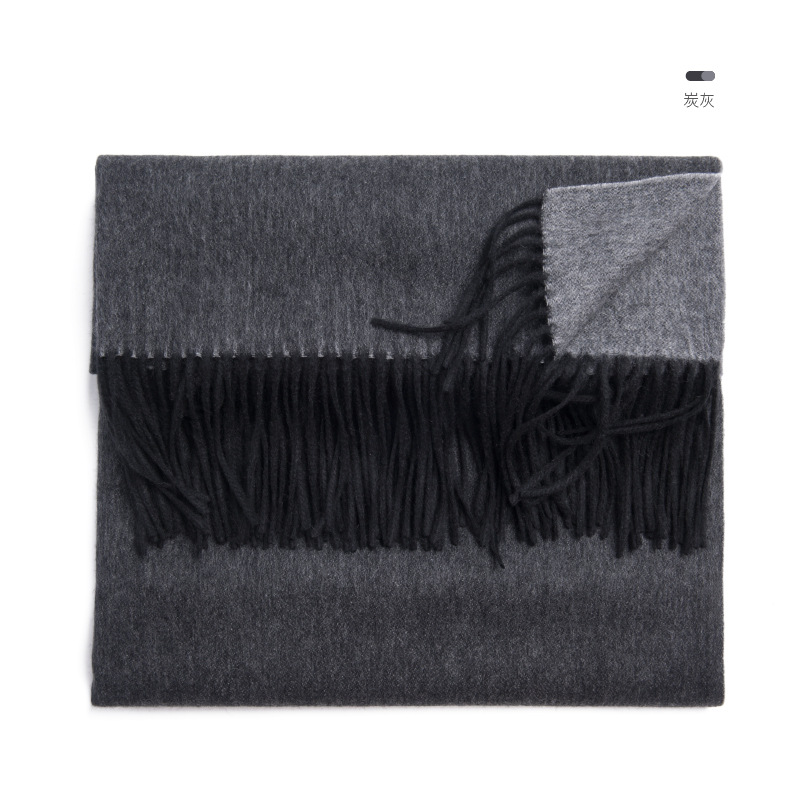Inner Mongolia water wave women's double-sided pure cashmere shawl autumn and winter cold-proof warm scarf throw blanket