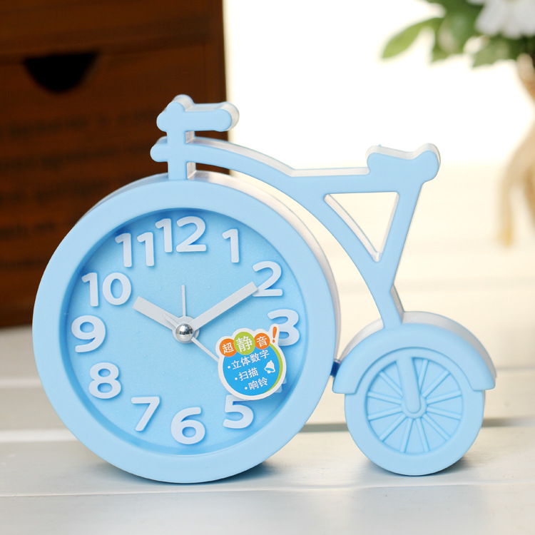 Cartoon 3D Numbers Ultra-Quiet Large Alarm Clock Student Children Gift