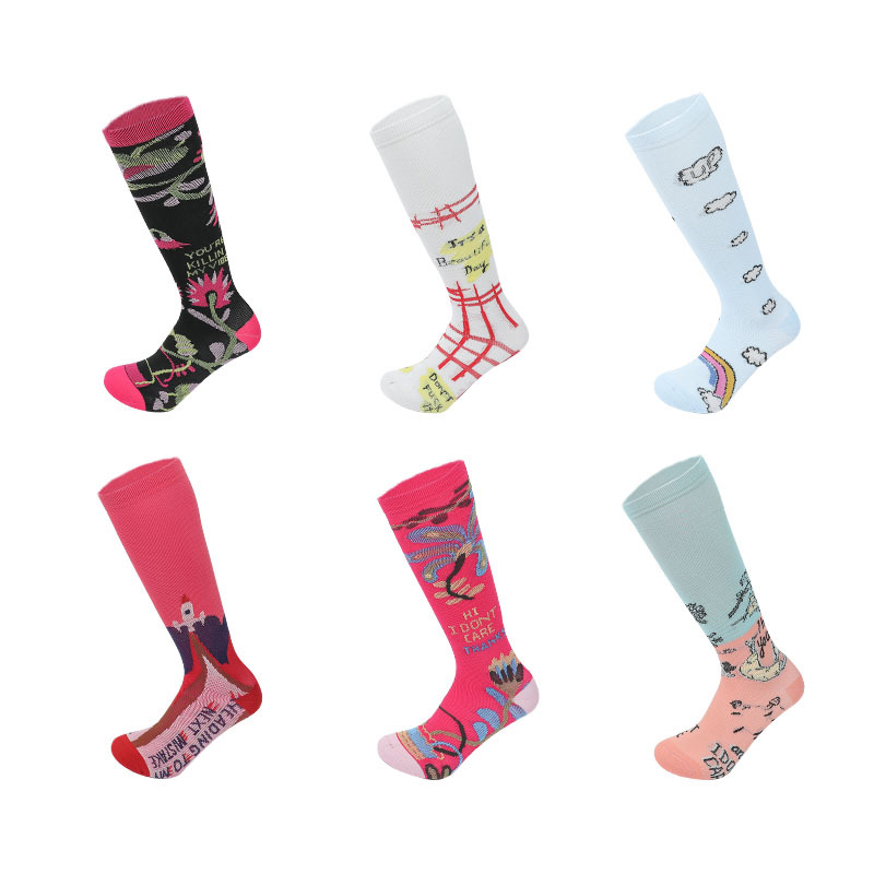 Socks, men's spring and autumn new sports muscle strength socks, quality soft leg guards for men and women sports socks