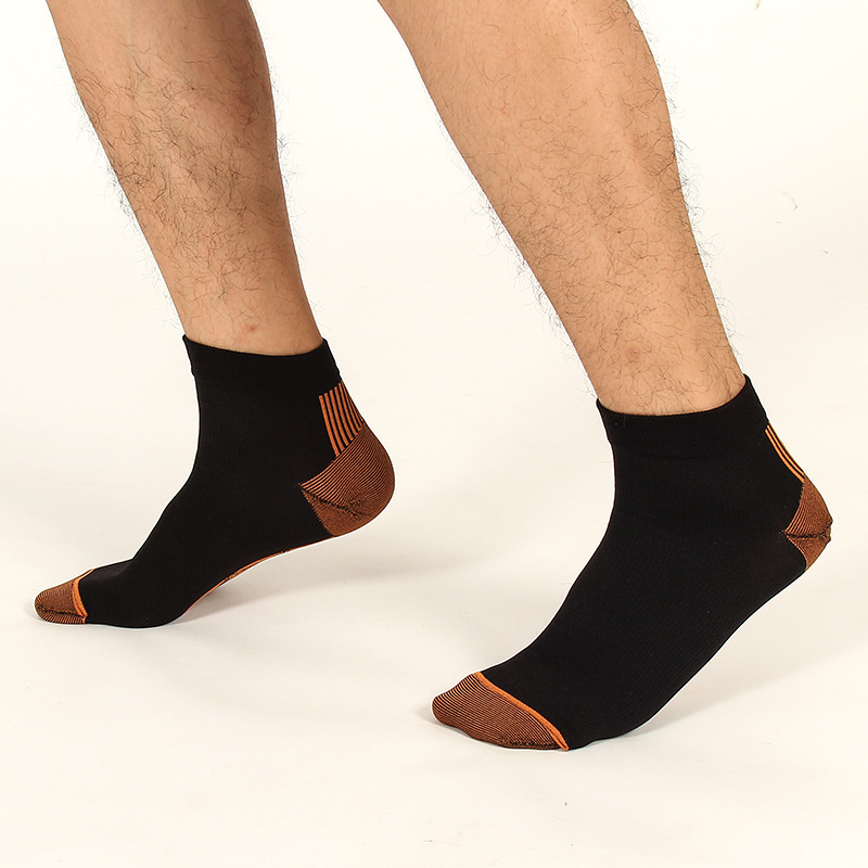 Socks, men's spring new color-blocked men's sports football socks, comfortable short tube no-show socks