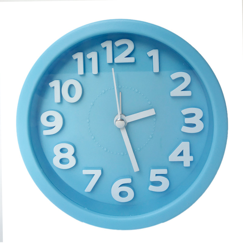 Cartoon 3D Numbers Ultra-Quiet Large Alarm Clock Student Children Gift
