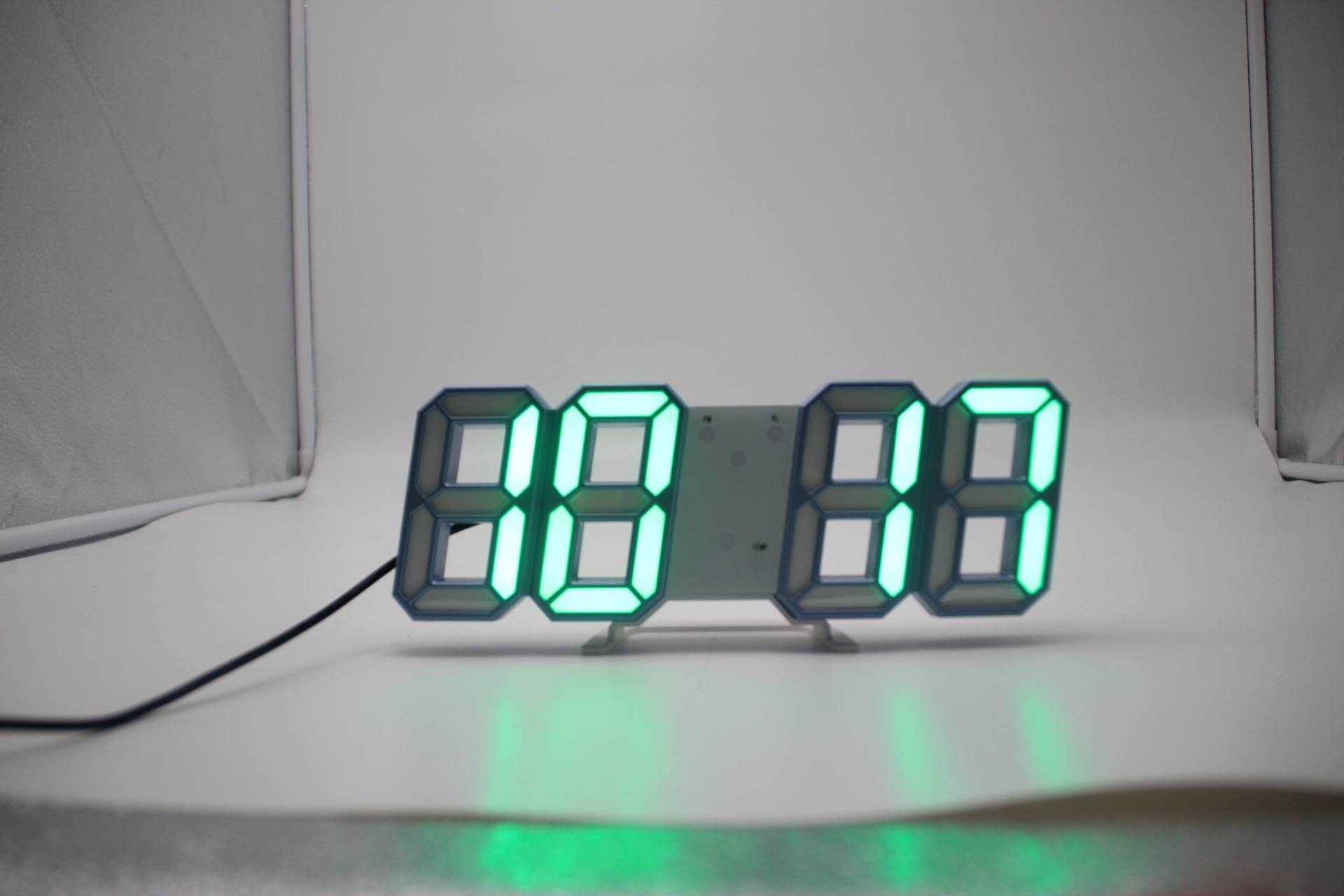 LED Smart Electronic Clock 3D LED Digital Alarm Clock Multifunctional Wall Clock Desk Clock