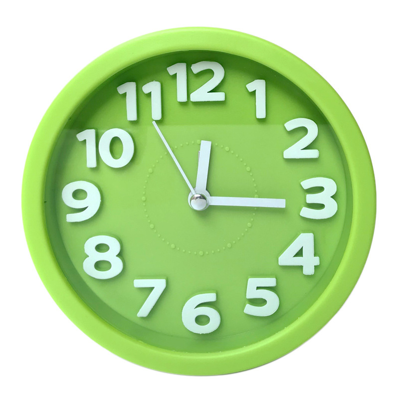 Cartoon 3D Numbers Ultra-Quiet Large Alarm Clock Student Children Gift