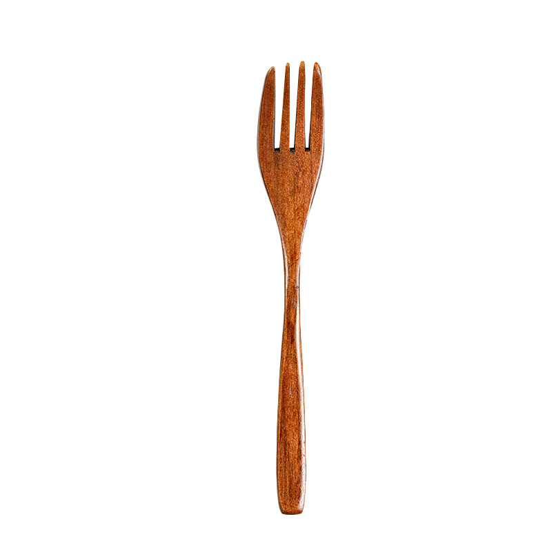Solid Wood Fork Western Tableware Fruit Fork Mooncake Fork Dessert Fork Dessert Special