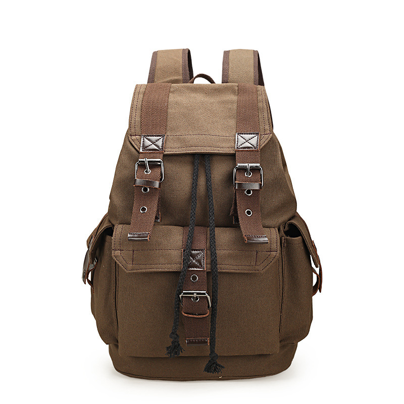 Backpack double shoulder bag men's large capacity men's bag primary and secondary school students schoolbag single shoulder double shoulder bag