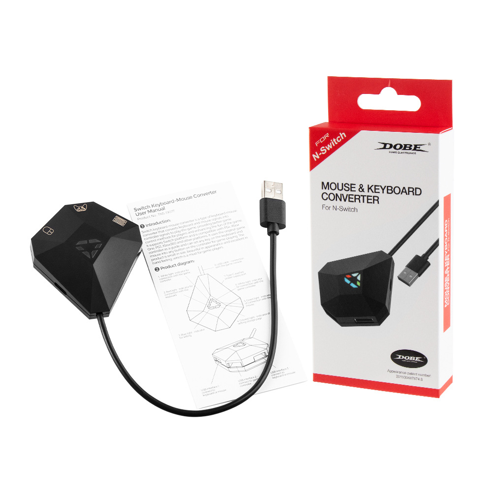 Switch Keyboard Mouse Converter XBOX360 XBOXONE PS4 PS3 PC Keyboard Mouse USB Multi-Platform Adapter