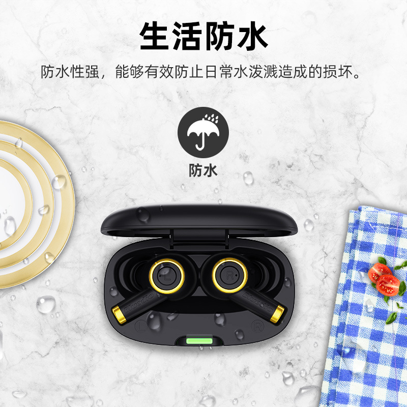 Bluedio P Particles TWS True Wireless True Stereo 5.0 Earphones with Charging Case Touch Control Bluetooth Earphones Universal
