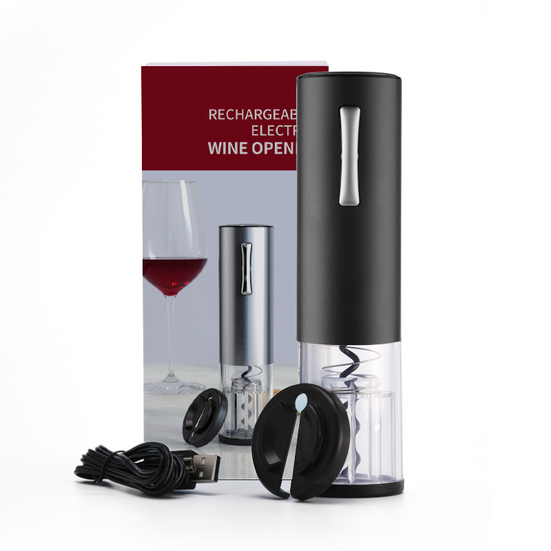 OEM Customized Wine Opener Customizable Logo Household Gift Metal Material Red Wine Smart Electric Wine Opener
