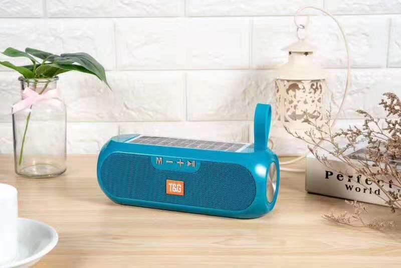 TG182 Solar Charging Bluetooth Speaker Outdoor Portable Card Slot TWS Pairing Gift Speaker