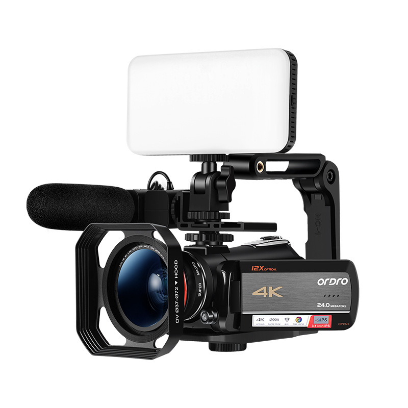 Government Procurement Ordro AC5 4K HD Digital Camcorder 12x Optical Zoom Home Conference Camera Interview
