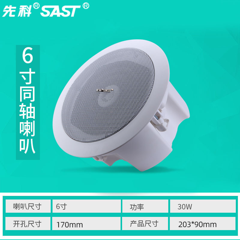 S4-5 6.5寸同轴定压吸顶喇叭