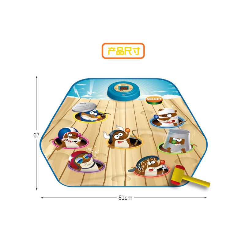 Educational Whack-a-Mole Music Game Mat Parent-Child Interactive Toy Children's Toy Birthday Gift