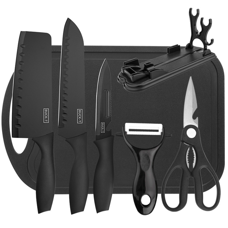 Household Stainless Steel Knife Set Seven-Piece Kitchen Knife Chef Knife Vegetable Knife Set Combination