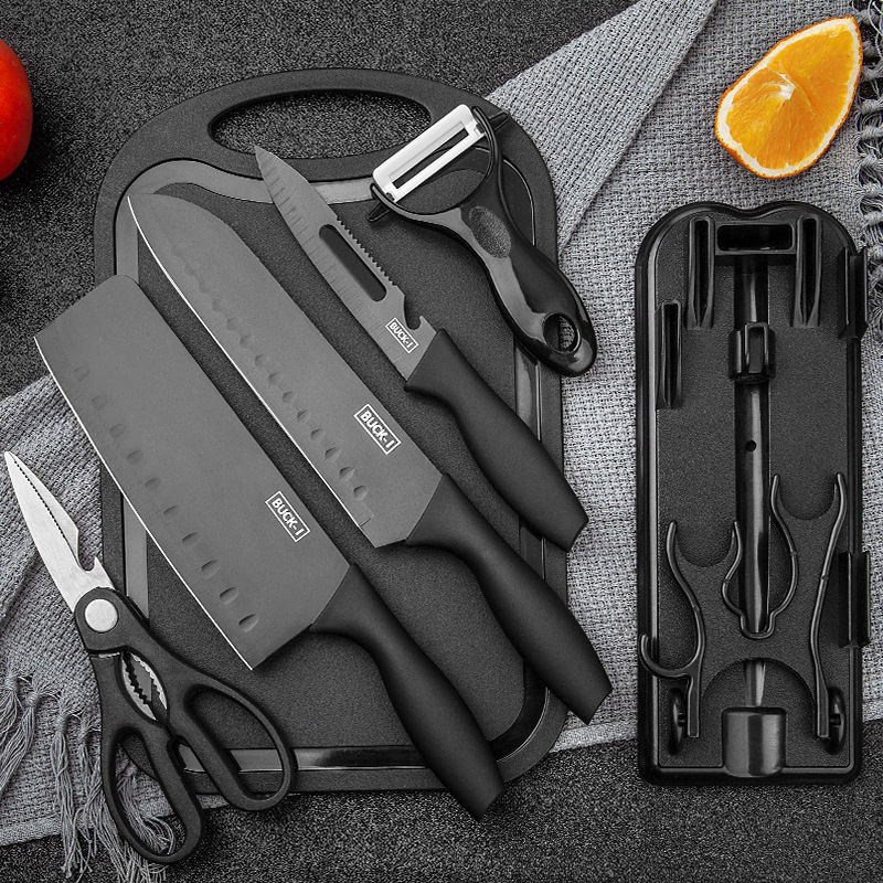 Household Stainless Steel Knife Set Seven-Piece Kitchen Knife Chef Knife Vegetable Knife Set Combination