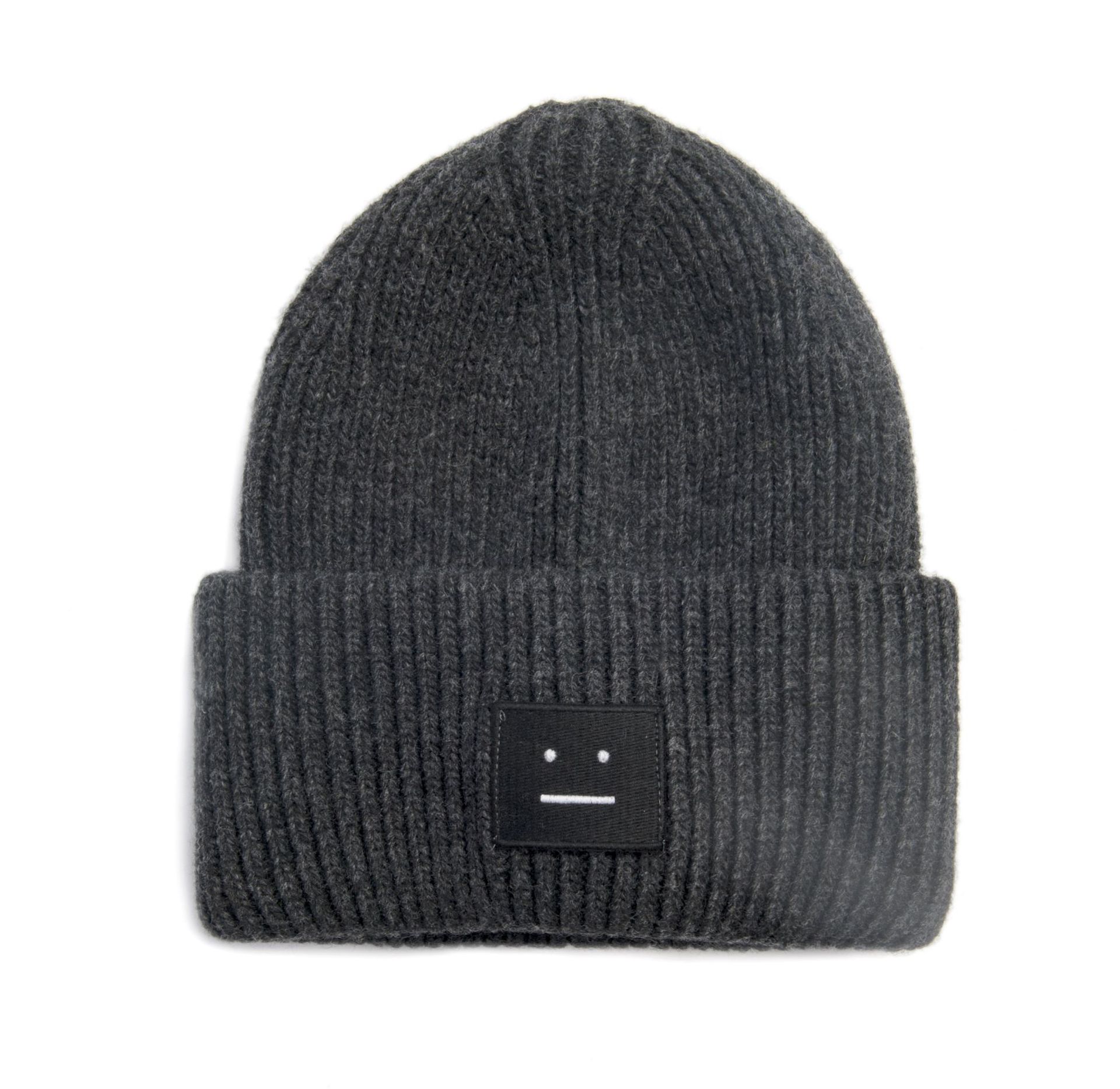 Inner Mongolia autumn and winter warm cold-proof wool knitted hat smile thicken wool hat