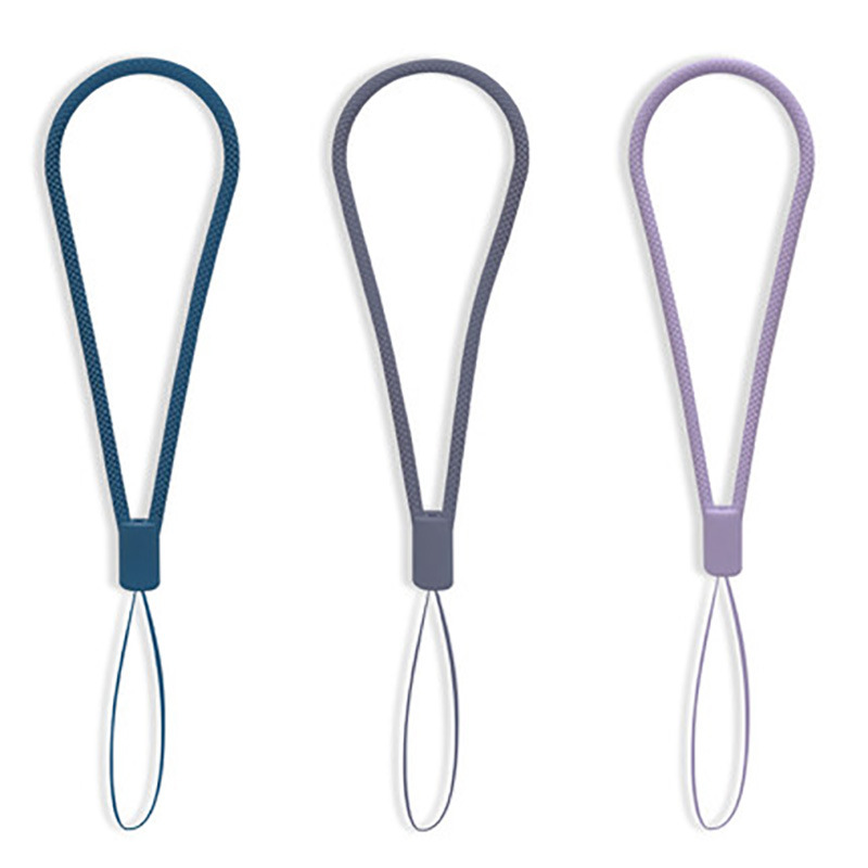 Braided Silicone Lanyard Short Wrist Lanyard Hand Warmer Small Fan Humidifier Speaker USB Drive Phone Pendant