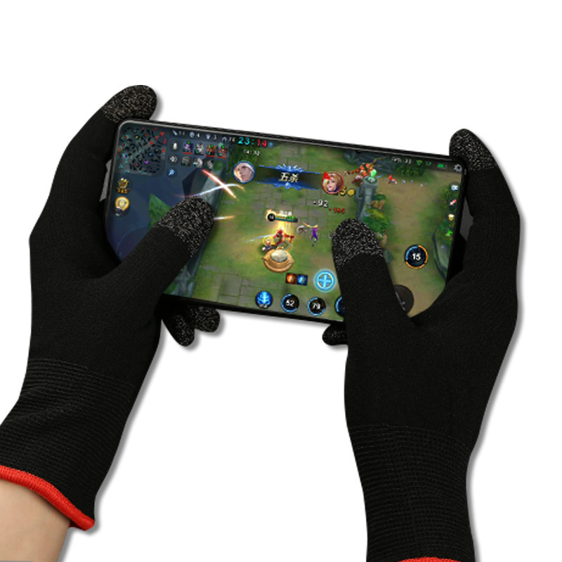 New Mobile Game Finger Sleeve Finger Sleeve Bee Sleeve Aiming Sticker Chicken Dinner Five-Finger Glove Silver Carbon Dual-Purpose Finger Sleeve