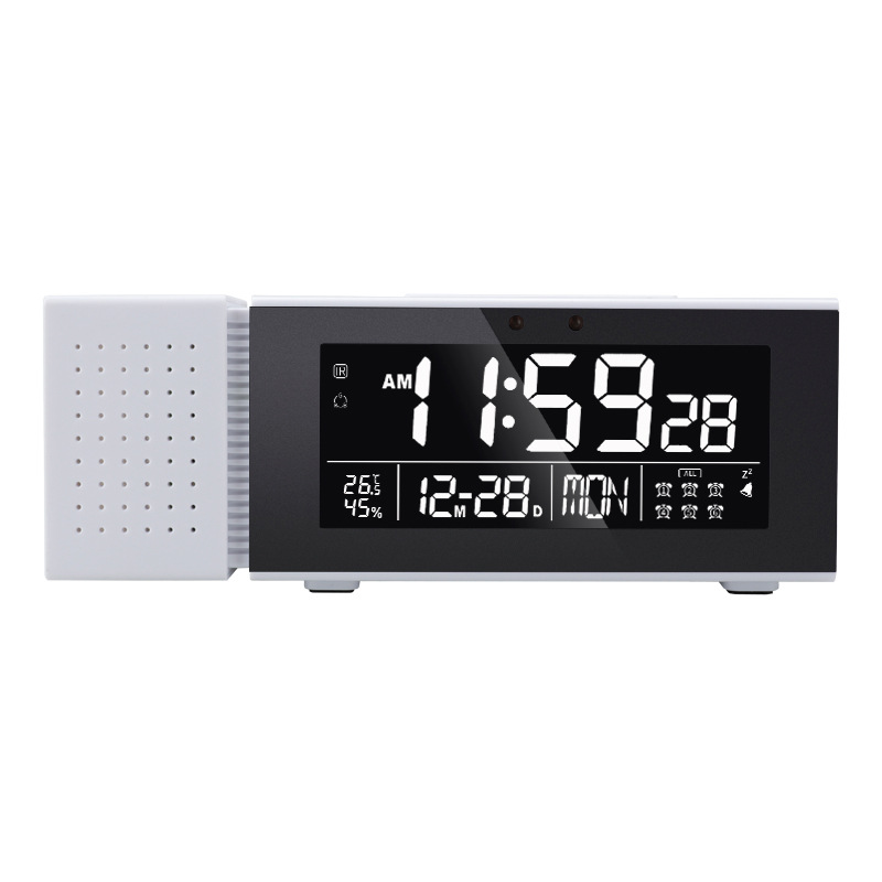 Colorful Night Light Alarm Clock Radio Clock with Color Alarm Digital Alarm Sound Light Alarm IR Human Body Induction