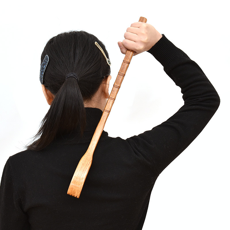Back scratcher, long-handled back scratcher, wooden back scratcher, massage itch scratcher, old man's joy, itch scratching tool