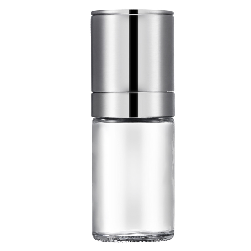 304 stainless steel manual pepper grinder spice grinder household freshly ground Sichuan pepper sea salt glass seasoning bottle