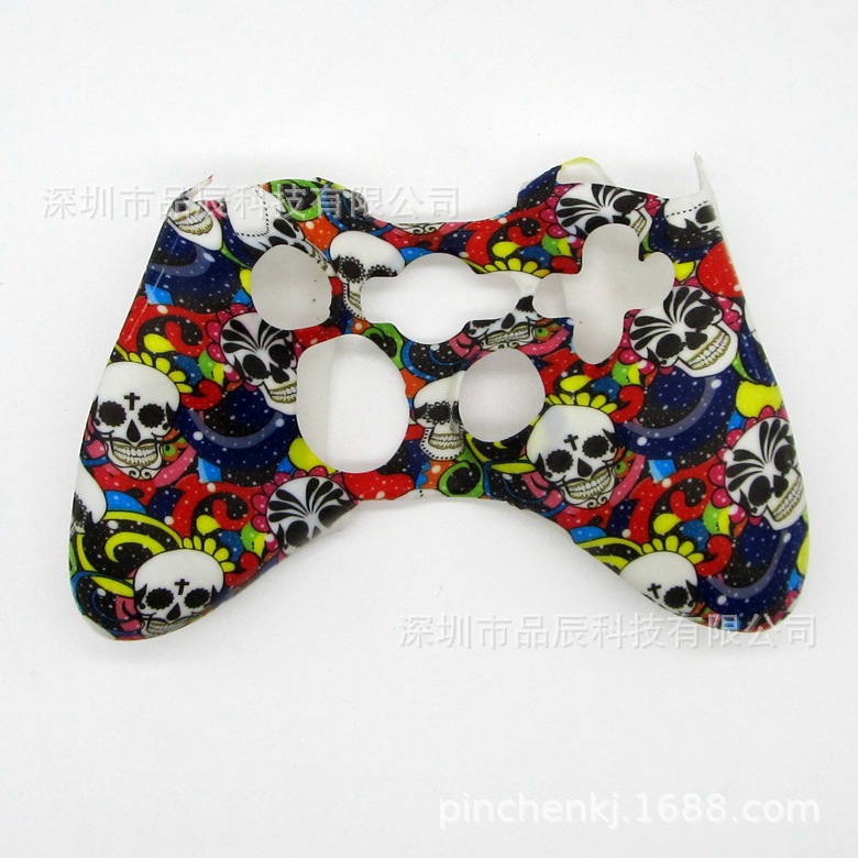 Compatible with xbox360 game controller silicone case 360 wired wireless new camouflage dust cover water print protective case