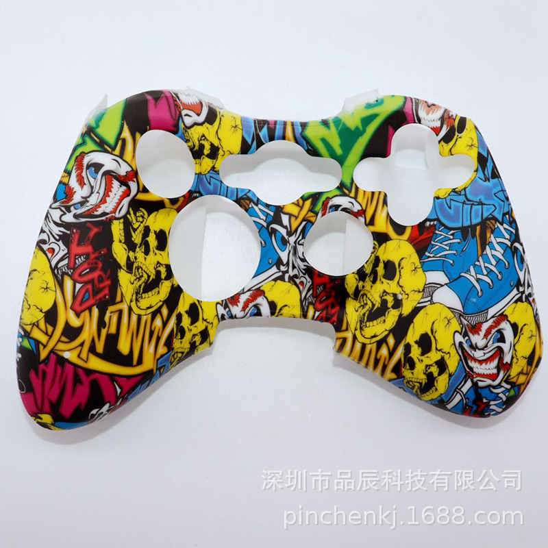 Compatible with xbox360 game controller silicone case 360 wired wireless new camouflage dust cover water print protective case