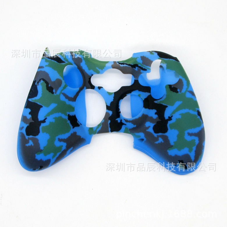 Compatible with xbox360 game controller silicone case 360 wired wireless new camouflage dust cover water print protective case