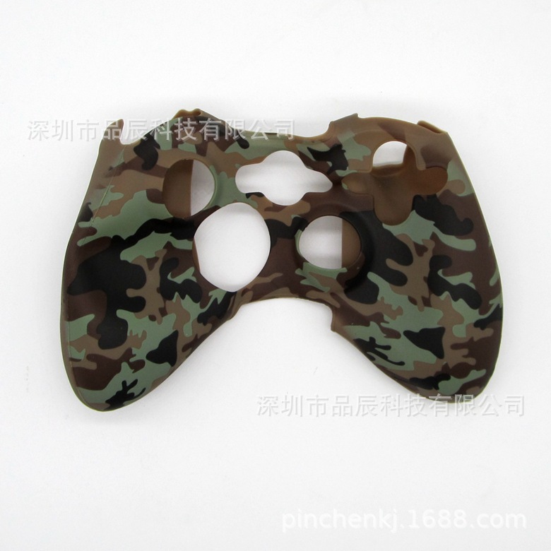 Compatible with xbox360 game controller silicone case 360 wired wireless new camouflage dust cover water print protective case