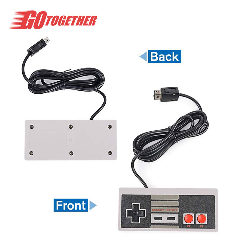 NES Wired Game Controller NES Game Controller Red and White Console Cable Length 3 Meters Nostalgic Direct Play Console NES PC