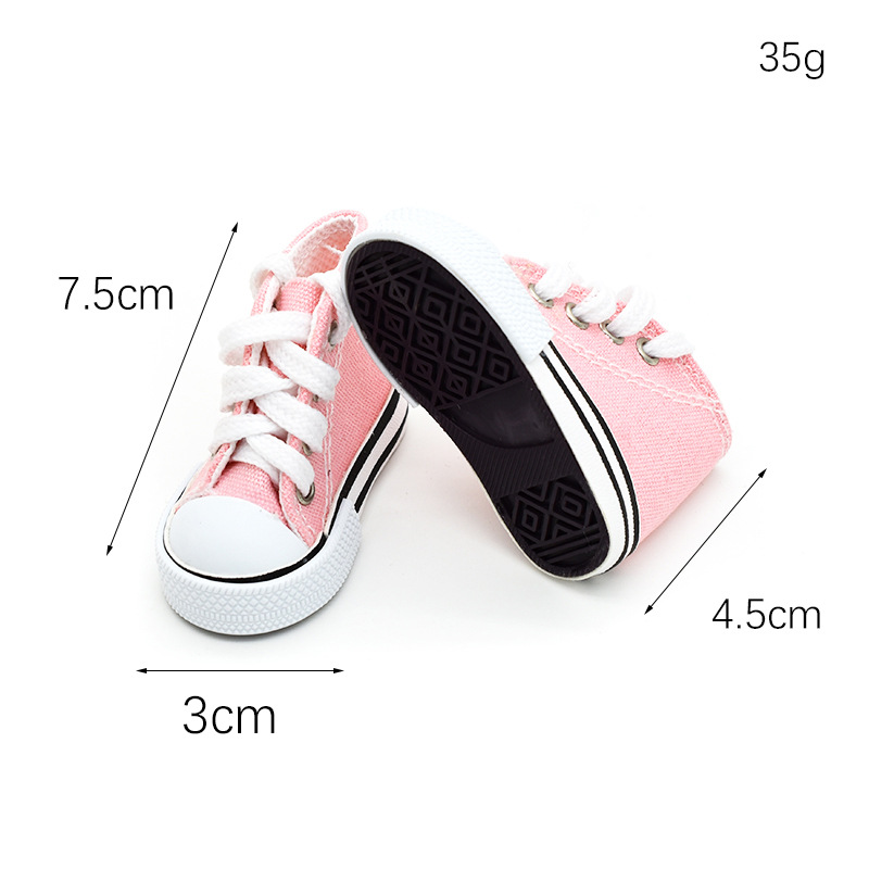 7.5cm Canvas Shoes 1/4 BJD Doll Shoes SD 3-Point 60cm Yeloli Doll Accessories Shoes