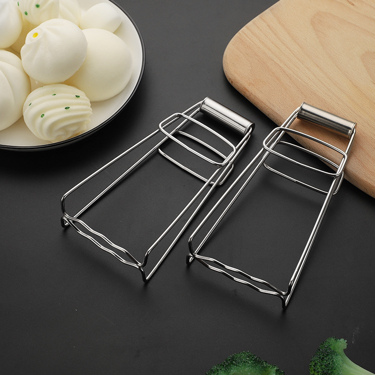 Stainless steel clip household plate lifter plate clip kitchen bowl dish clip casserole clip plate clip multifunctional grabber