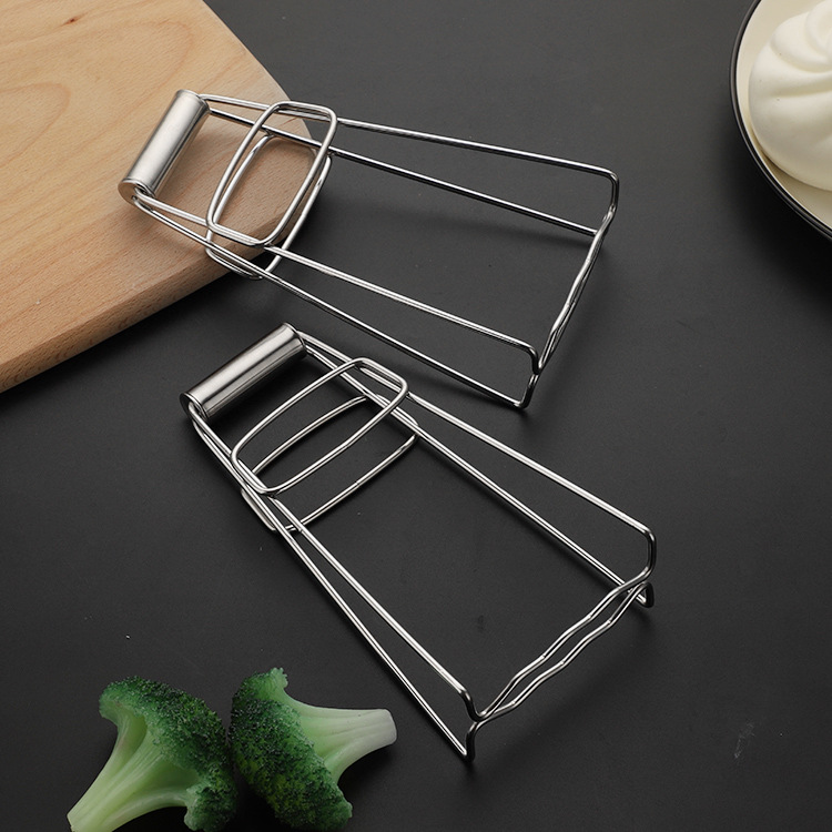 Stainless steel clip household plate lifter plate clip kitchen bowl dish clip casserole clip plate clip multifunctional grabber