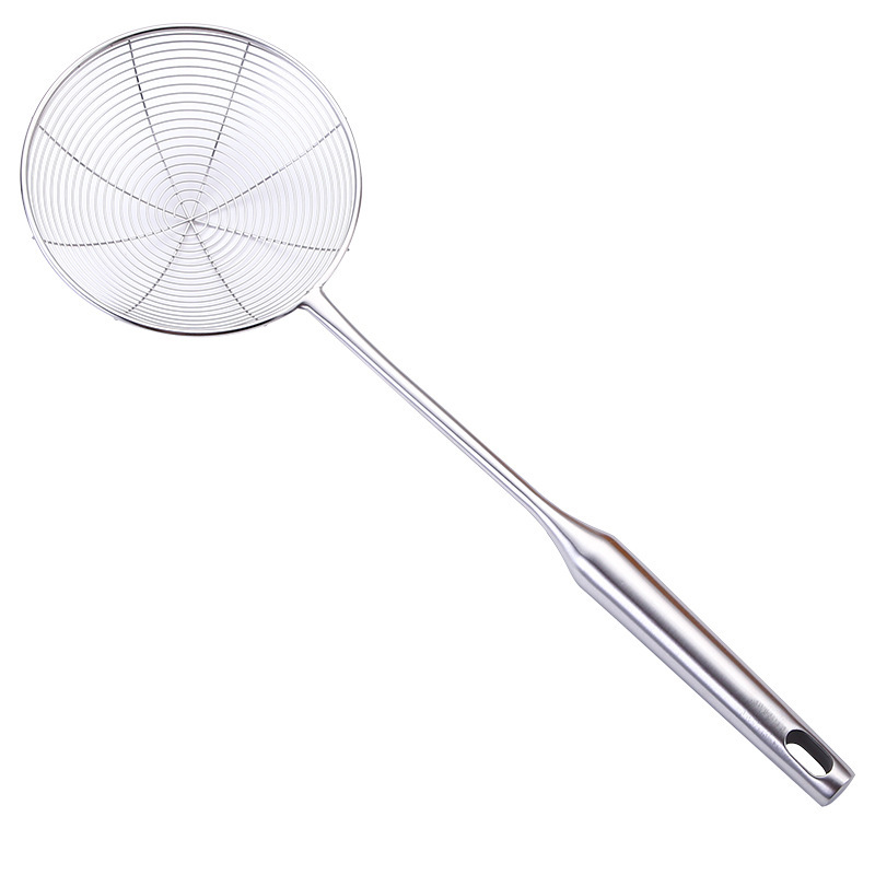 304 stainless steel wire strainer kitchen slotted spoon hot pot frying oil strainer filter mesh strainer noodle strainer filter mesh