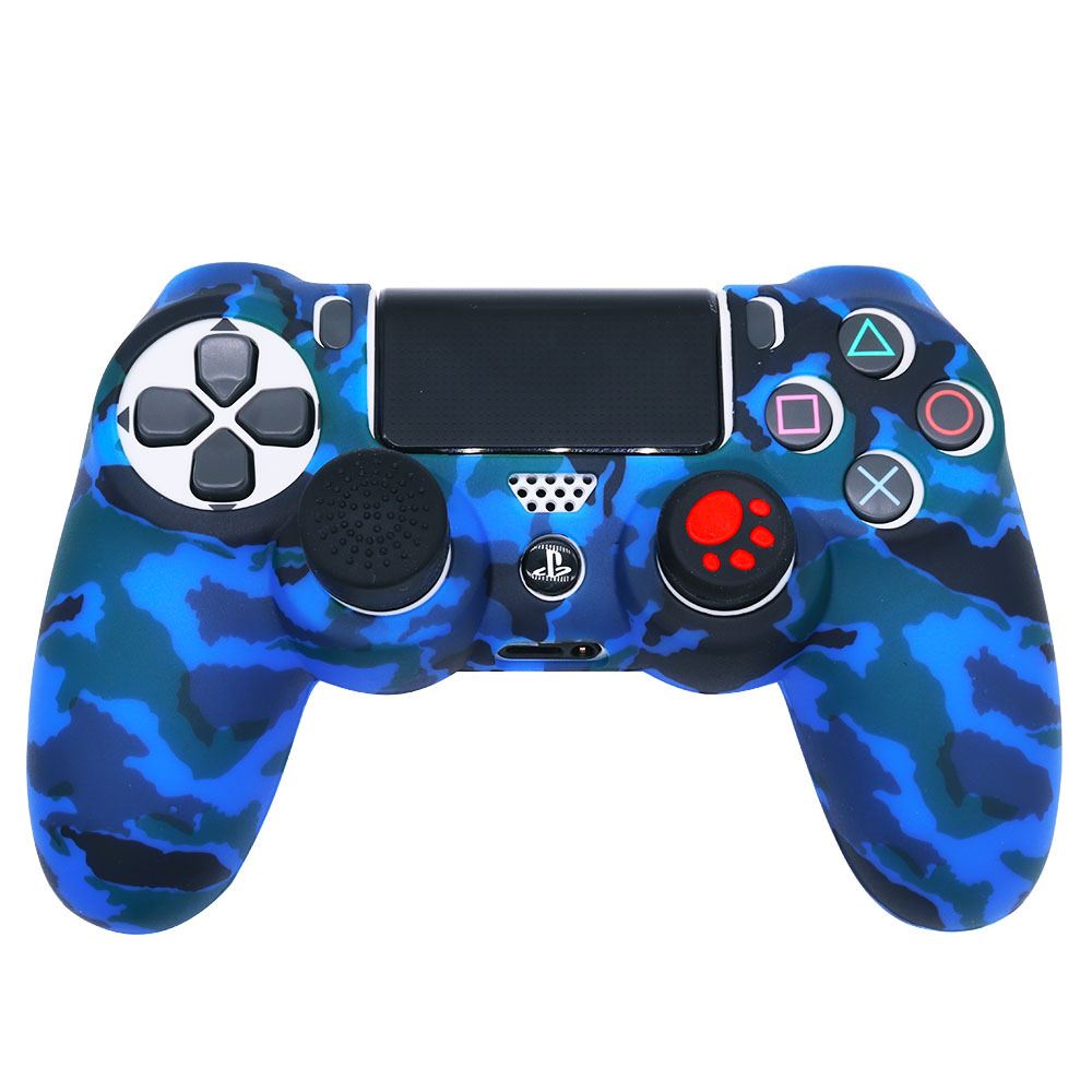 New PS4 silicone case PS4 controller silicone case camouflage silicone case protective case spray paint feel watercolor case
