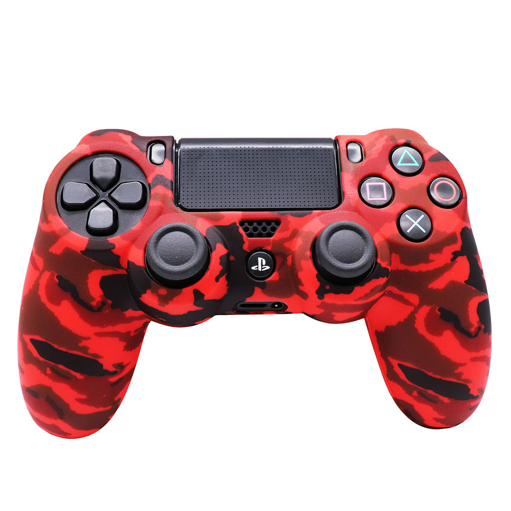 New PS4 silicone case PS4 controller silicone case camouflage silicone case protective case spray paint feel watercolor case