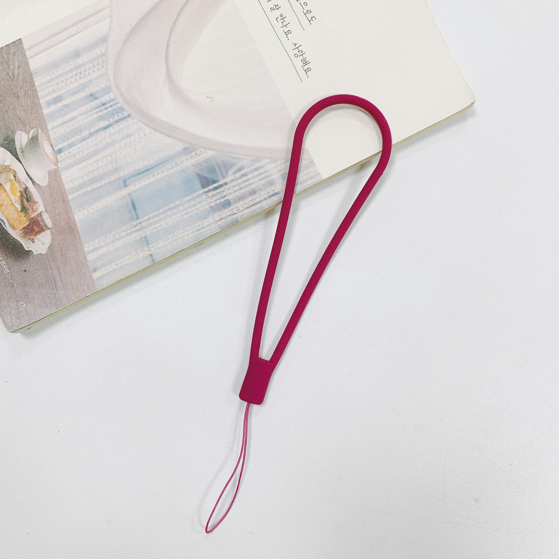 Braided Silicone Lanyard Short Wrist Lanyard Hand Warmer Small Fan Humidifier Speaker USB Drive Phone Pendant