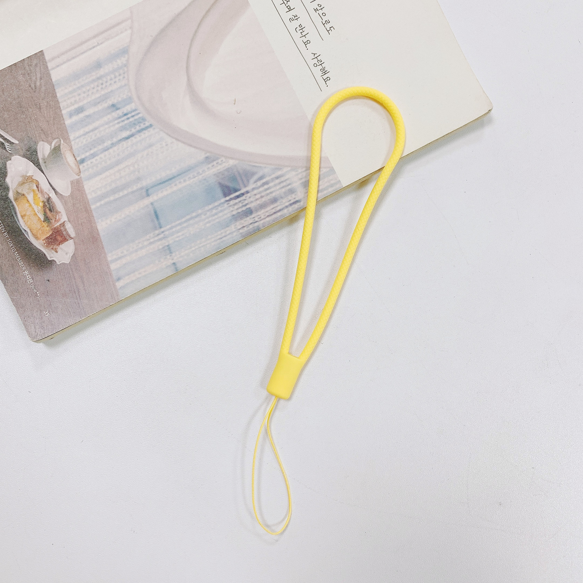 Braided Silicone Lanyard Short Wrist Lanyard Hand Warmer Small Fan Humidifier Speaker USB Drive Phone Pendant