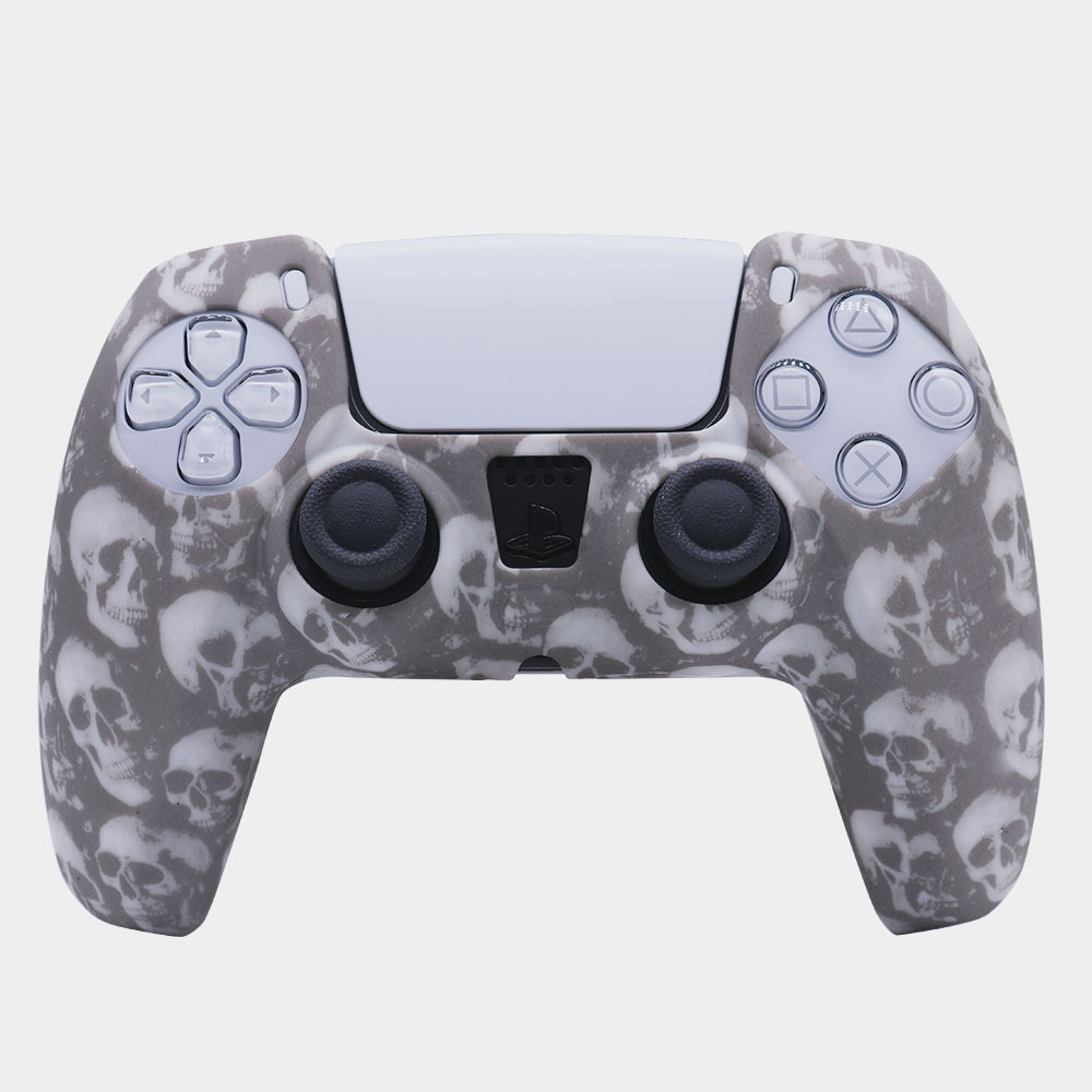 PS5 silicone case game controller silicone case camouflage water print case protective cover spray paint feel watercolor case PS5 accessory