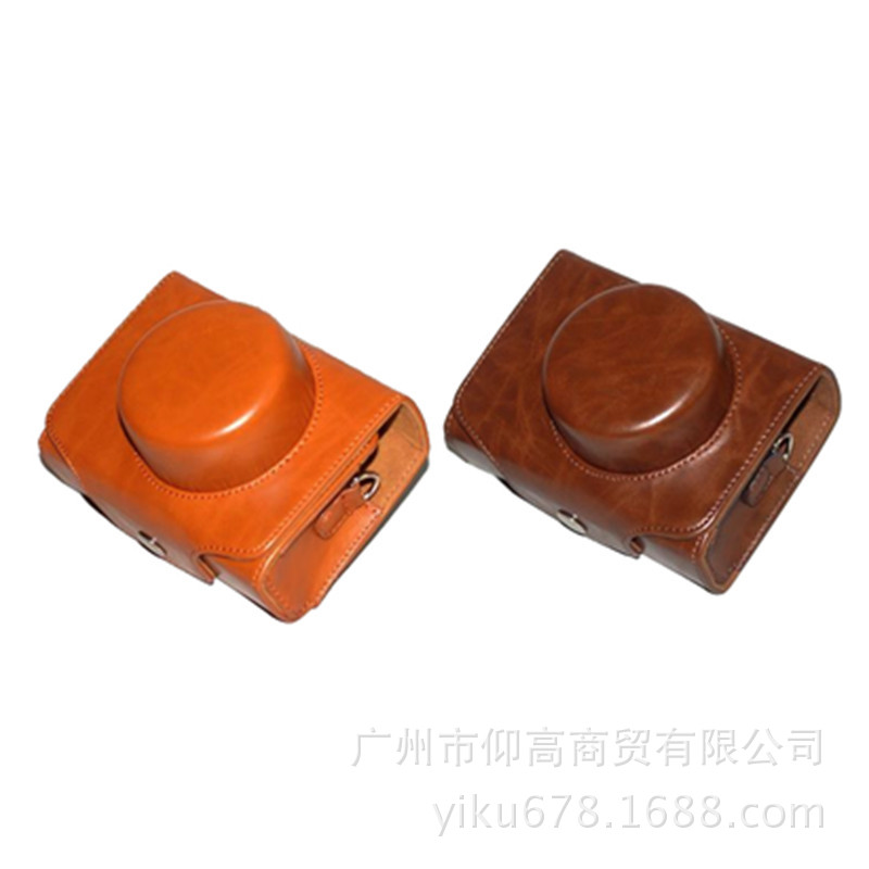 Leather case for Fujifilm X100V series X30 Nikon J5 Panasonic GF9 lx100 Canon camera bag