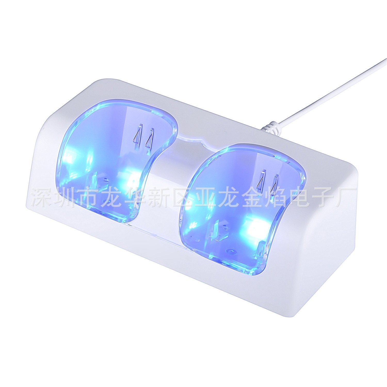 Wii dual charging stand dual battery dual charger Wii sofa dual charger dual battery Wii blue light charging stand TYPE C port