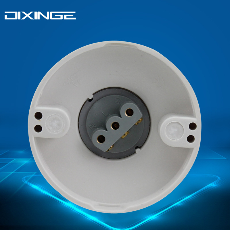 Applicable for high-power LED energy-saving lamps, bakelite shell E27 screw lamp holder, heat-resistant all-copper fittings straight lamp head
