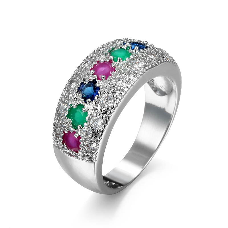 Fashion Jewelry New Arrival Hand Jewelry Independent Site Diamond Zirconia Ring