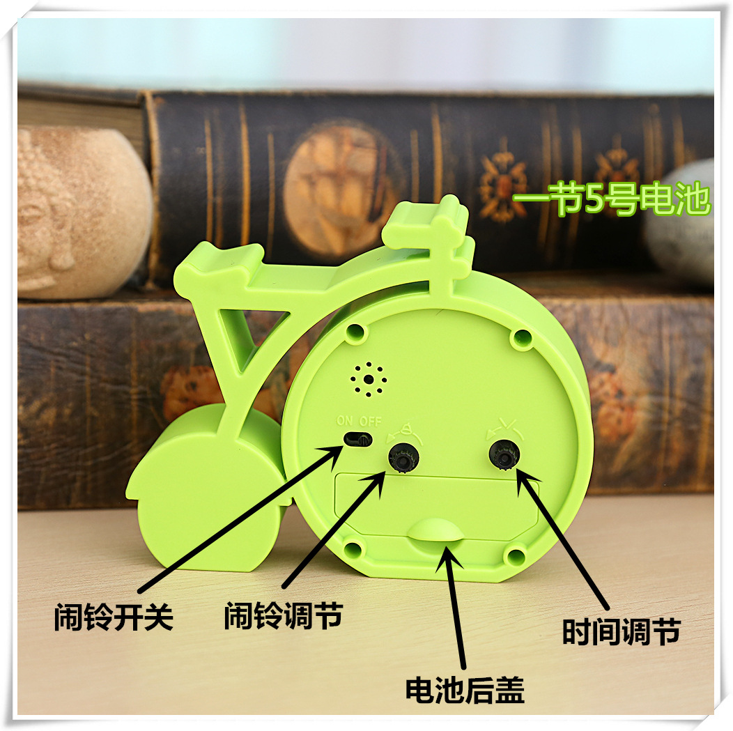 Multi-Shape Plastic Silent Alarm Clock Cartoon Children Student Bedroom Desktop Alarm Clock