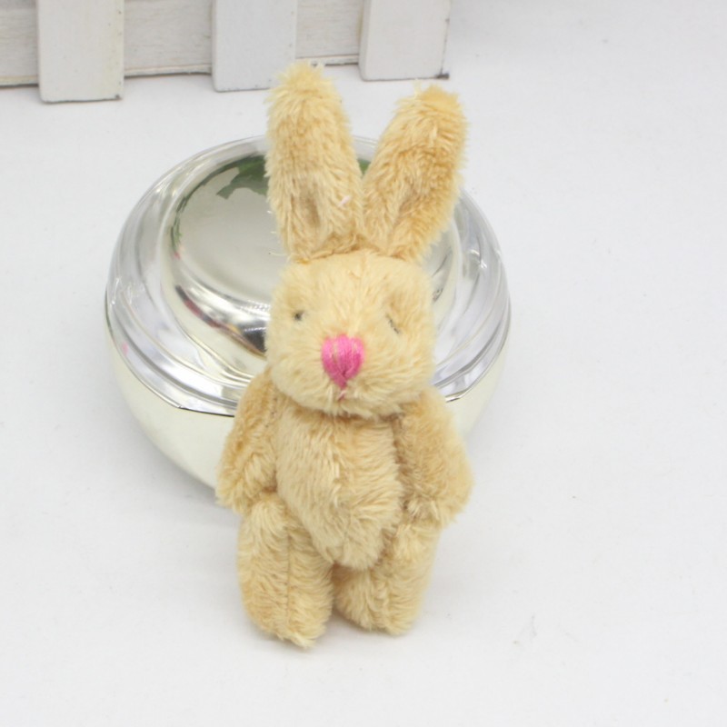 Plush Toy 4.5cm Jointed Rabbit Charm Doll Handmade Accessories Clothes Shoes Hat Accessories