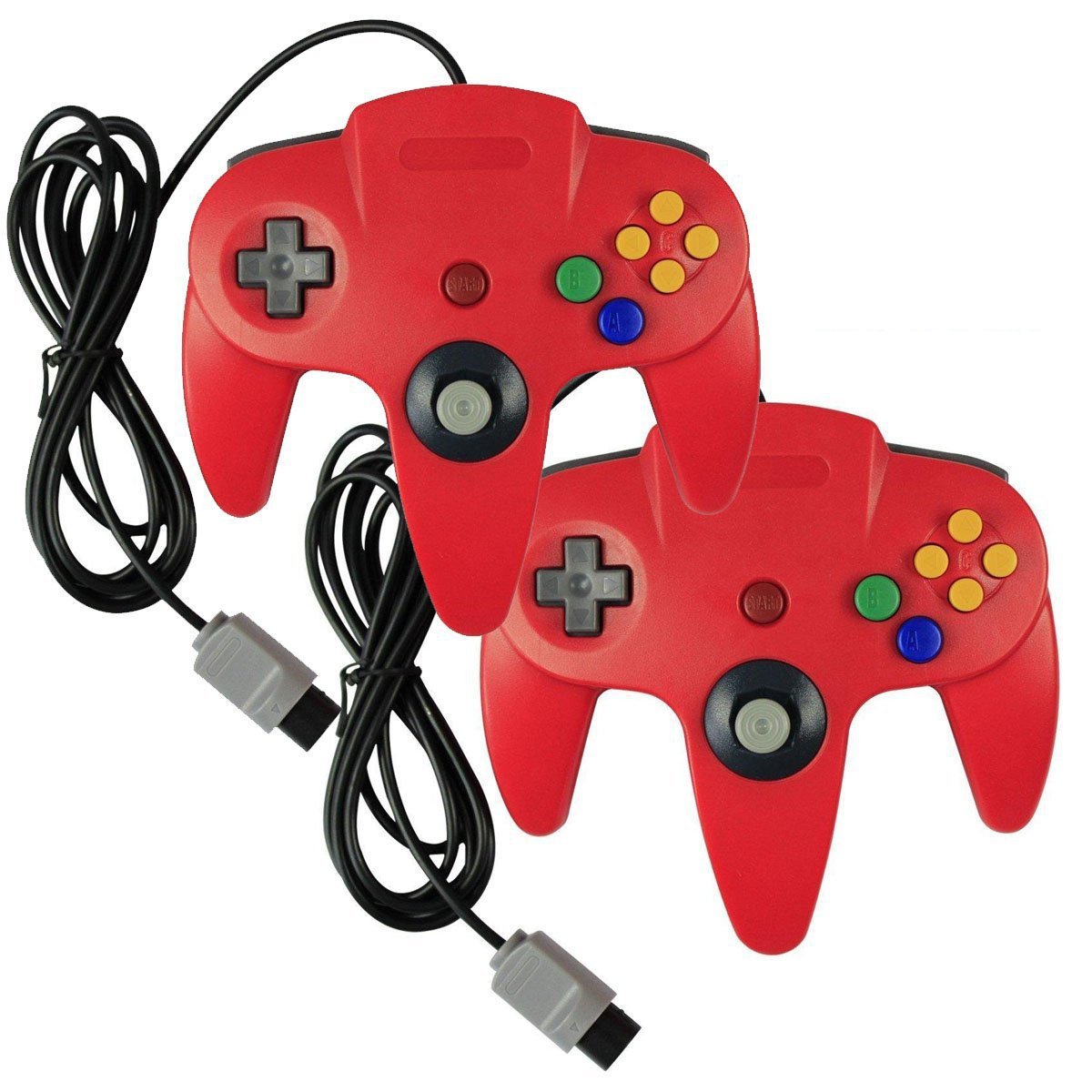 n64 game console controller N64 wired game controller colorful transparent
