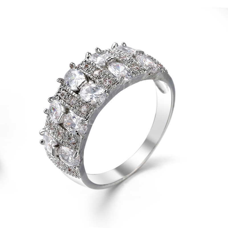 Hand Jewelry Fashion Romantic Colorful Zircon Ring Design INS Women's Accessories