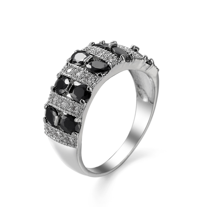Hand Jewelry Fashion Romantic Colorful Zircon Ring Design INS Women's Accessories