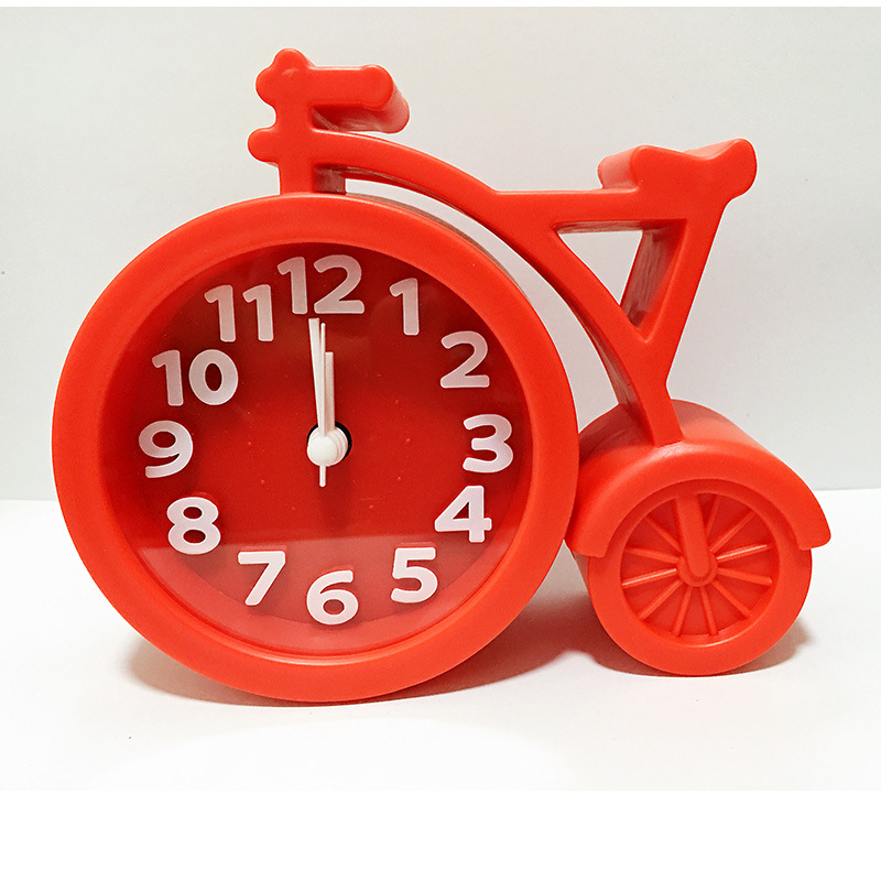 Multi-Shape Plastic Silent Alarm Clock Cartoon Children Student Bedroom Desktop Alarm Clock
